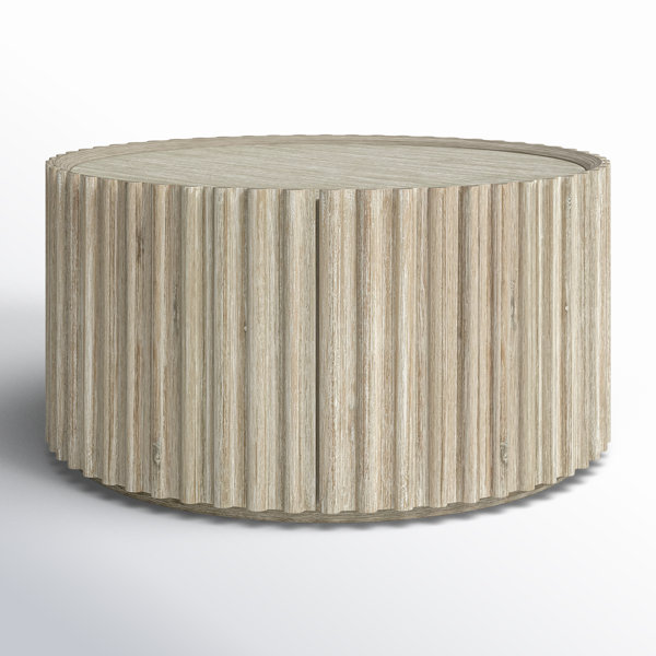 Joss & Main Castile Round Coffee Table With 1-Door | Joss & Main